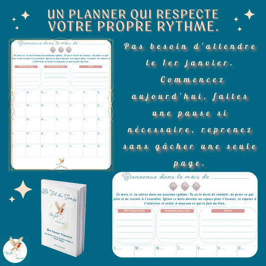 Le Fil du Temps - Mon Planner Trimestriel