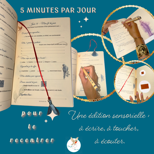 Journal de Gratitude - Version imprimée et sensorielle - Pour se reconnecter - Un Fil Vers soi