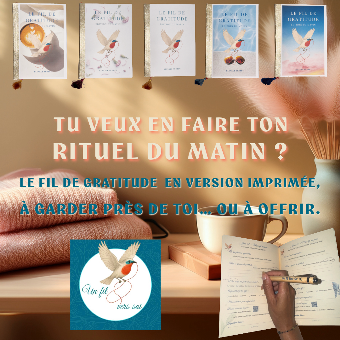 Journal de Gratitude - Ton rituel du matin - Un Fil vers Soi